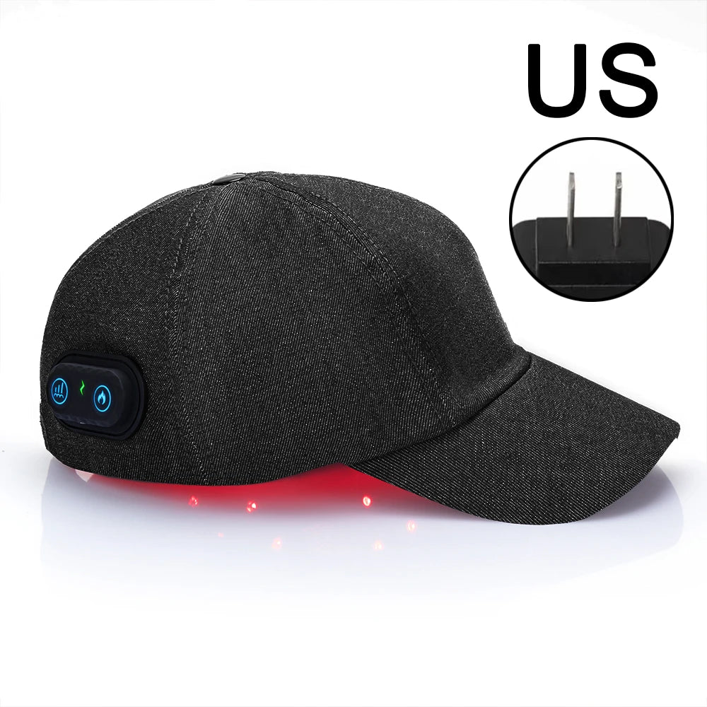 Red Light Therapy Cap — 660nm & 850nm Infrared Scalp & Hair Wellness Device